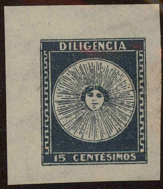 Front view of Uruguay 412 collectors stamp