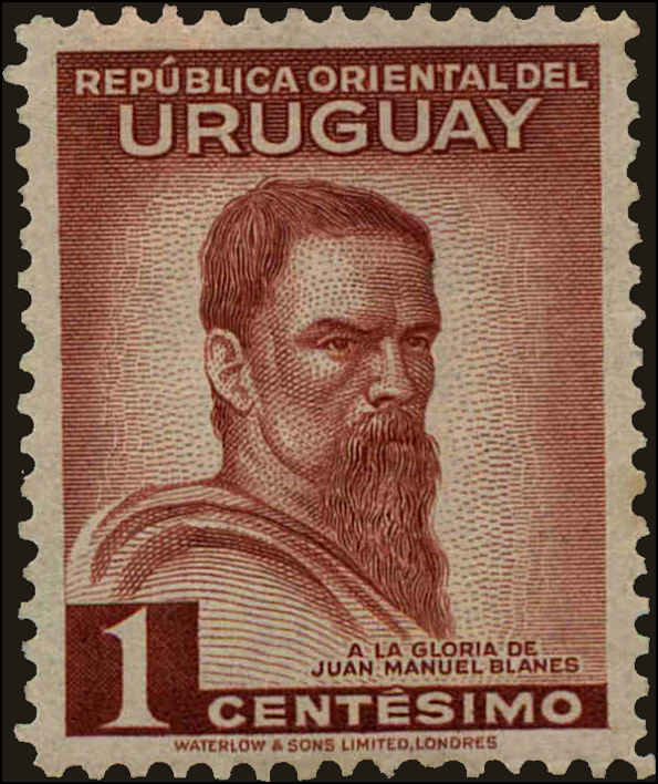 Front view of Uruguay 513 collectors stamp
