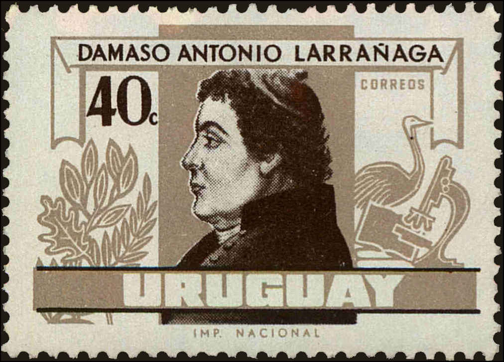 Front view of Uruguay 694 collectors stamp