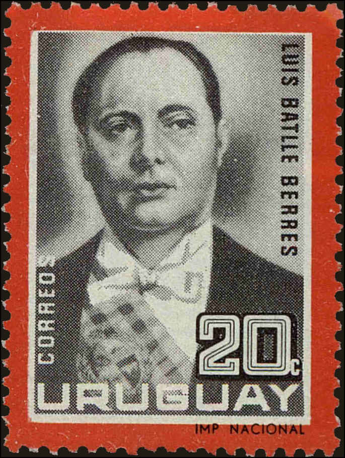 Front view of Uruguay 733 collectors stamp