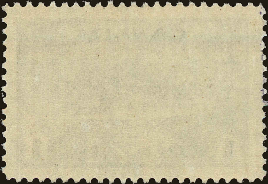 Back view of Canada Scott #262 stamp