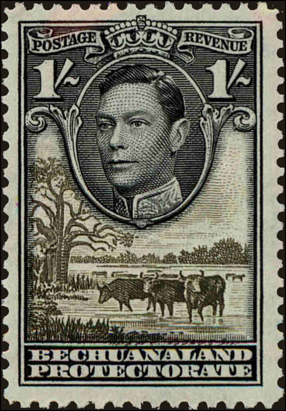 Front view of Bechuanaland Protectorate 131 collectors stamp