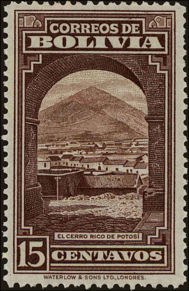 Front view of Bolivia 290 collectors stamp