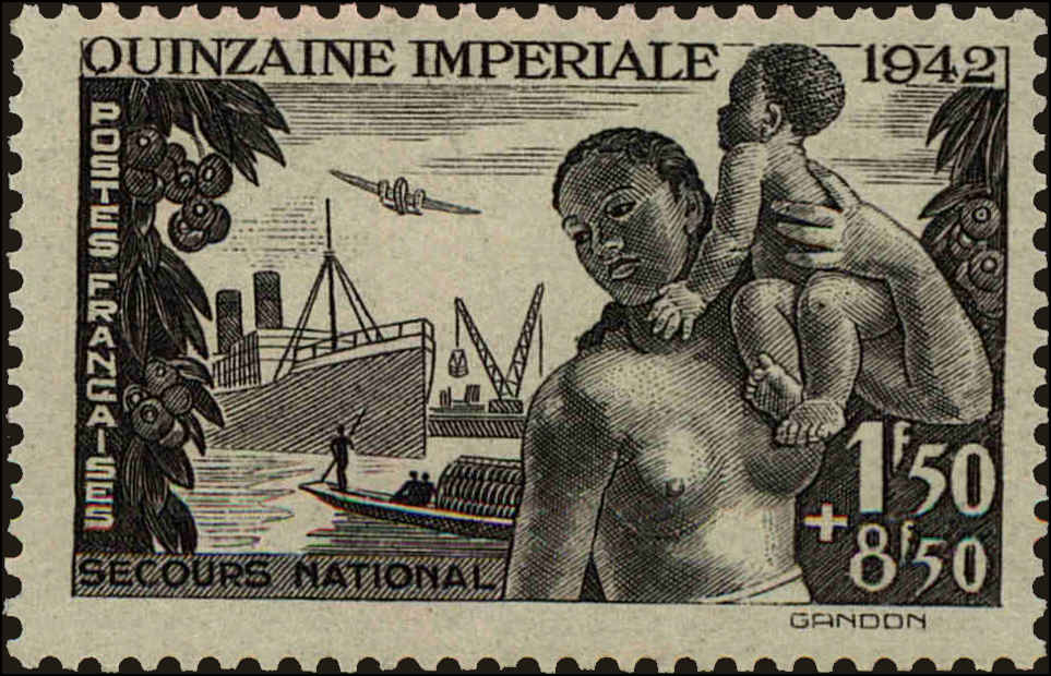 Front view of France B132 collectors stamp