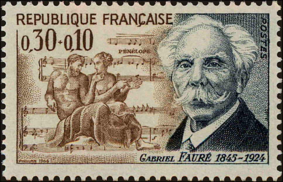Front view of France B397 collectors stamp