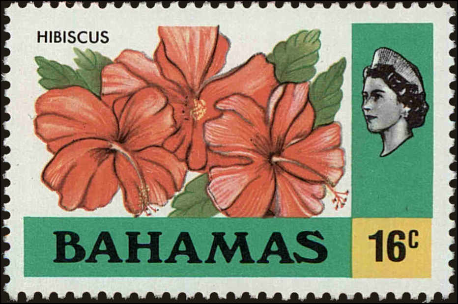 Front view of Bahamas 398 collectors stamp