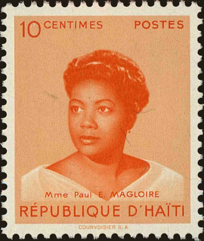 Front view of Haiti 402 collectors stamp