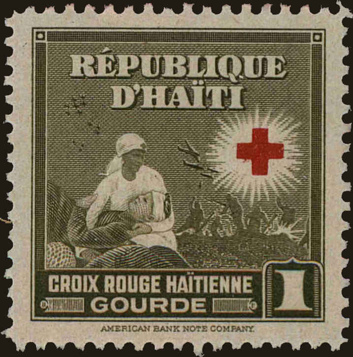 Front view of Haiti 368 collectors stamp