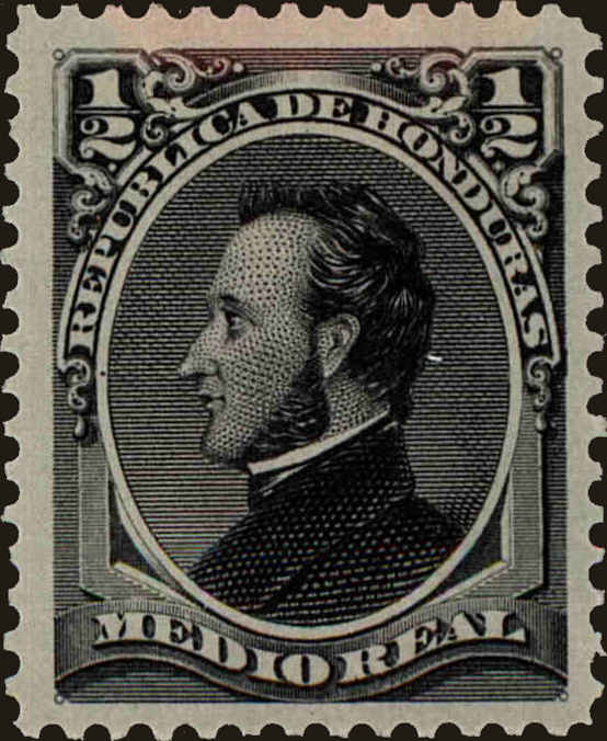 Front view of Honduras 32a collectors stamp