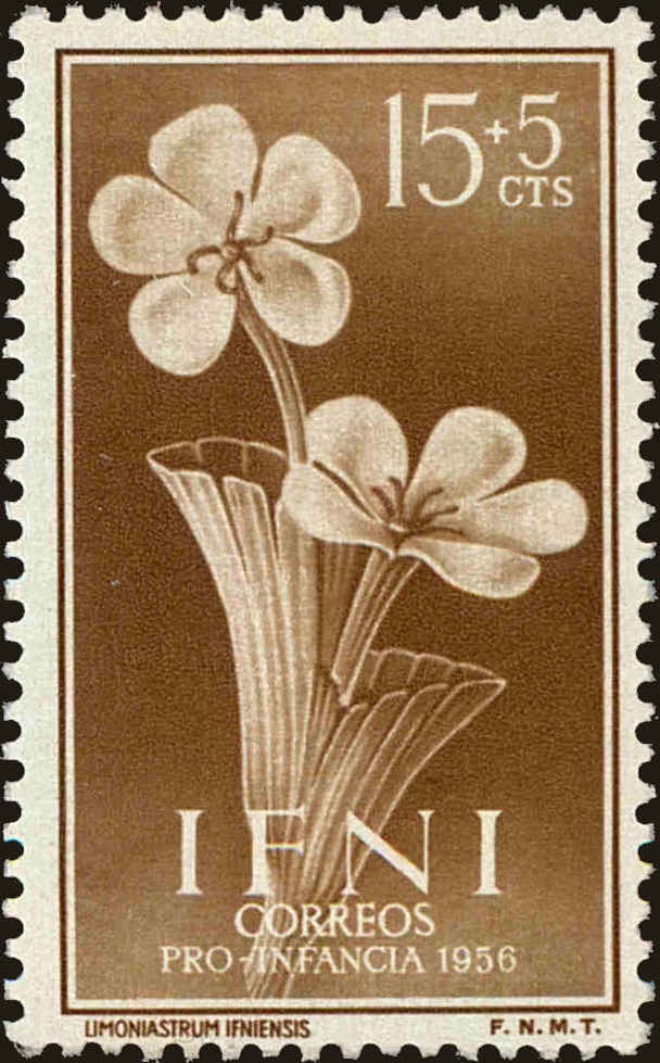 Front view of Ifni B26 collectors stamp