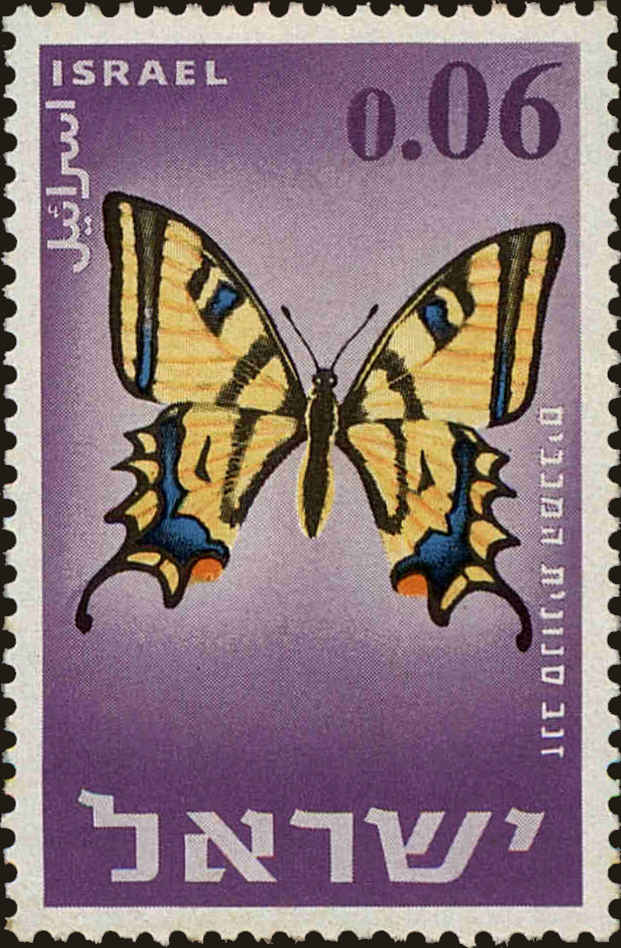 Front view of Israel 305 collectors stamp