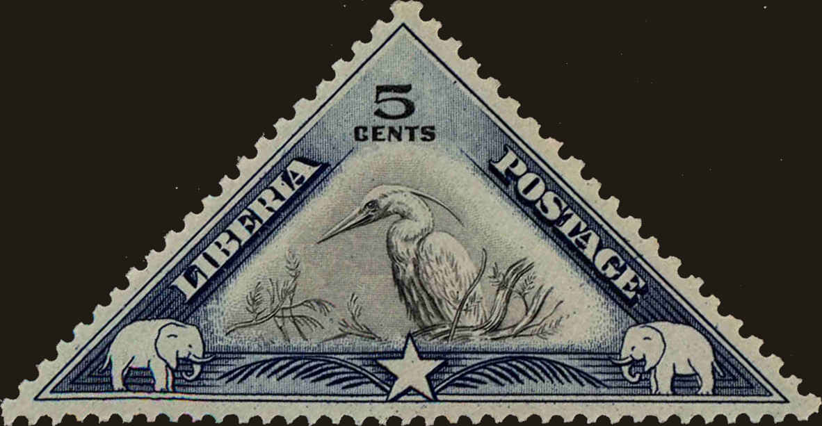 Front view of Liberia 275 collectors stamp
