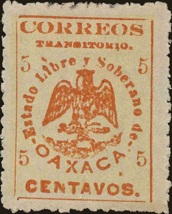 Front view of Mexico 417 collectors stamp