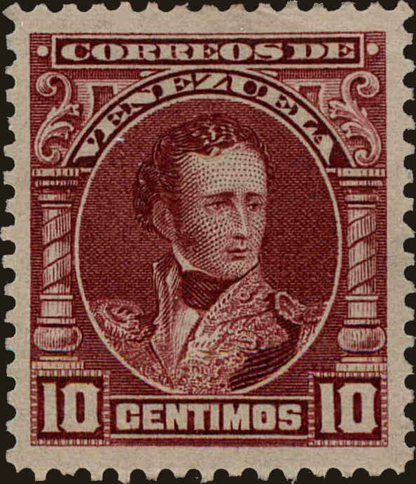 Front view of Venezuela 232 collectors stamp