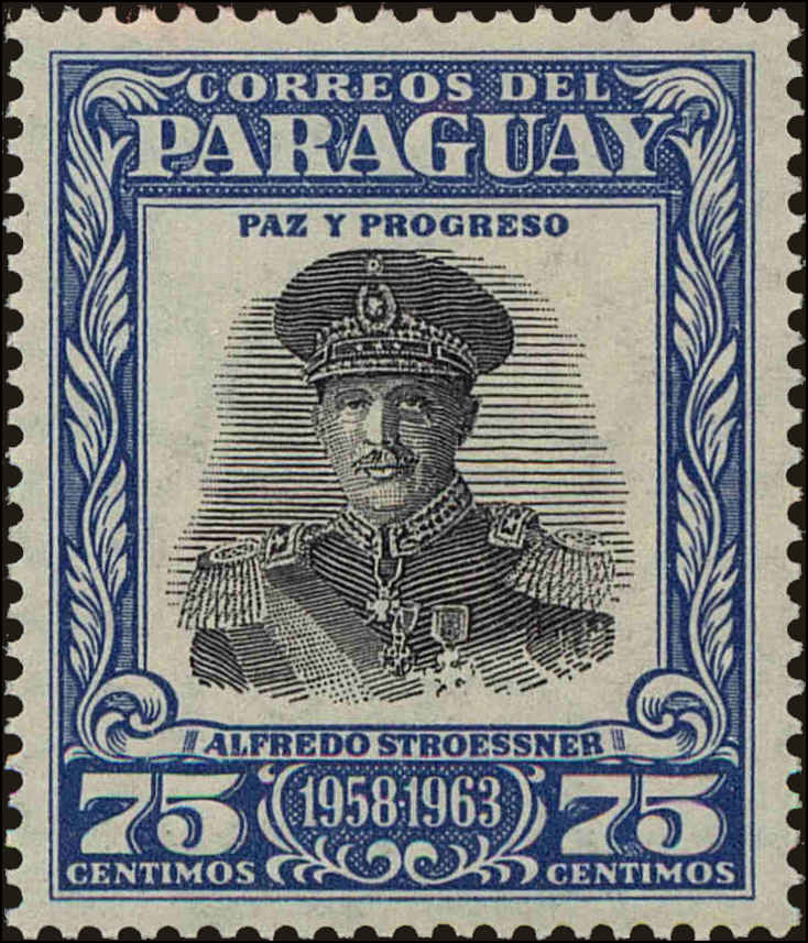 Front view of Paraguay 538 collectors stamp