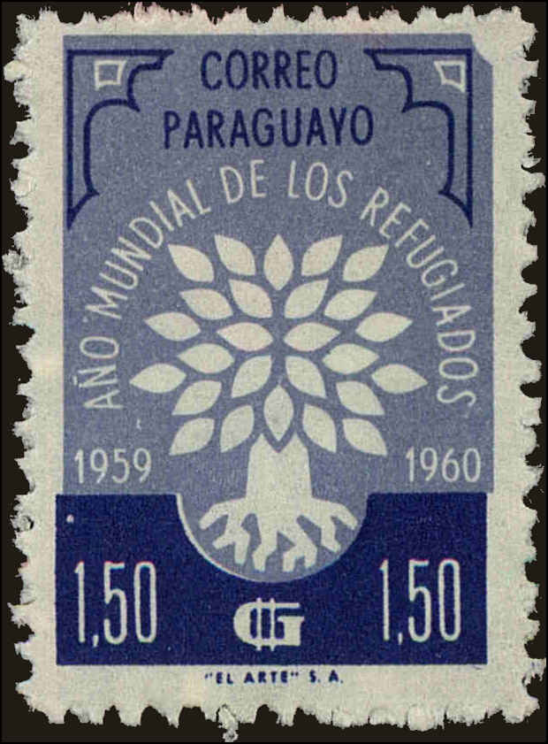 Front view of Paraguay 563 collectors stamp