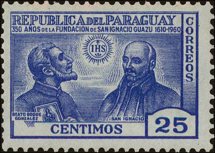 Front view of Paraguay 936 collectors stamp