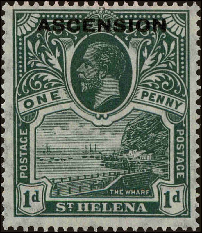 Front view of Ascension 2 collectors stamp