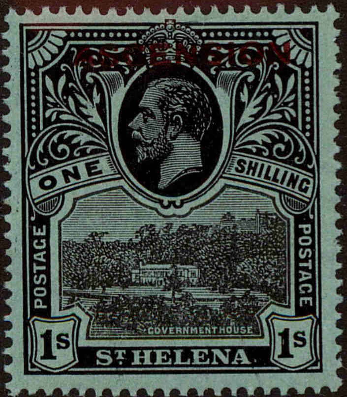 Front view of Ascension 9 collectors stamp