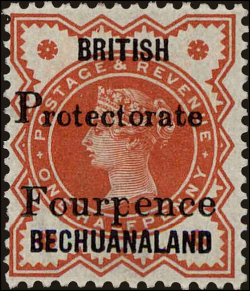 Front view of Bechuanaland Protectorate 68 collectors stamp