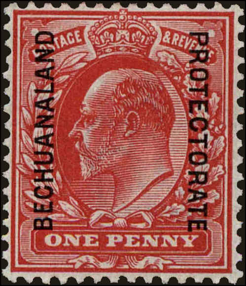Front view of Bechuanaland Protectorate 77 collectors stamp