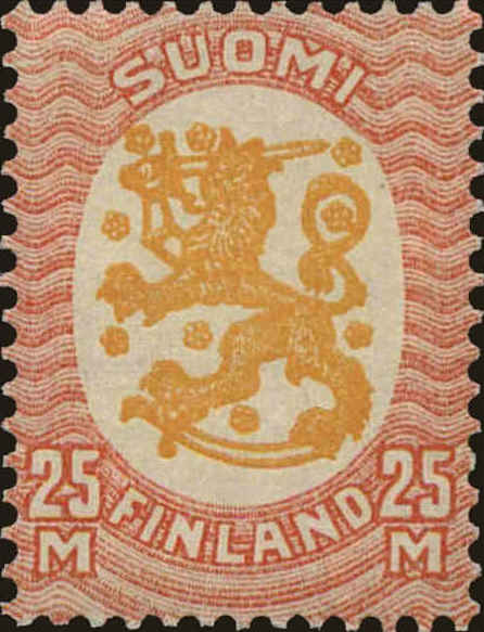 Front view of Finland 110 collectors stamp