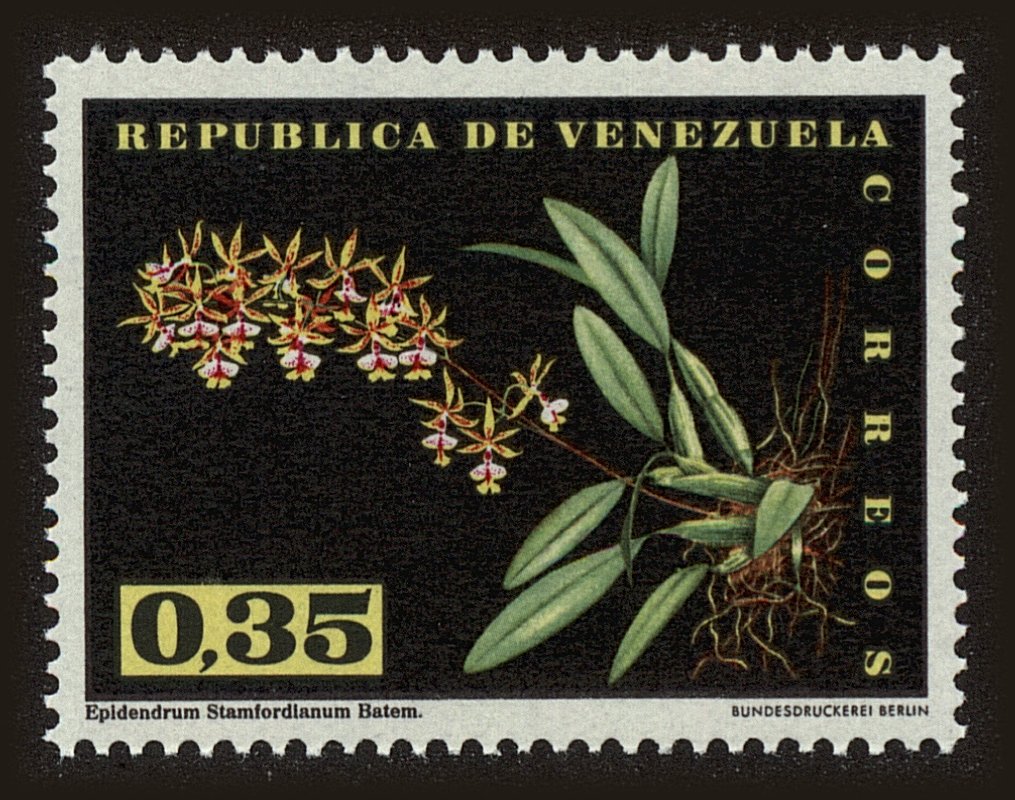 Front view of Venezuela 606 collectors stamp
