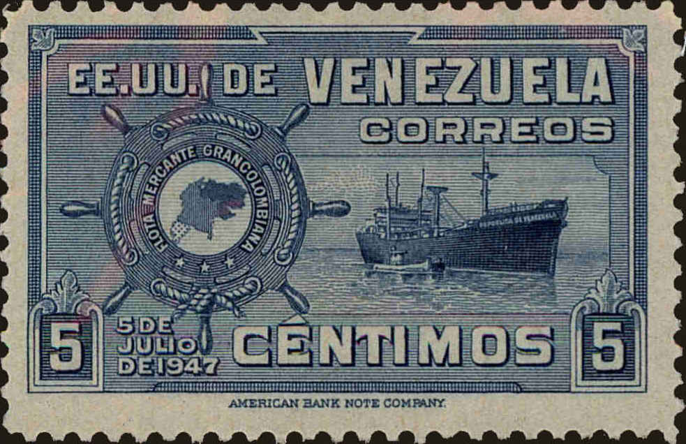 Front view of Venezuela 413 collectors stamp