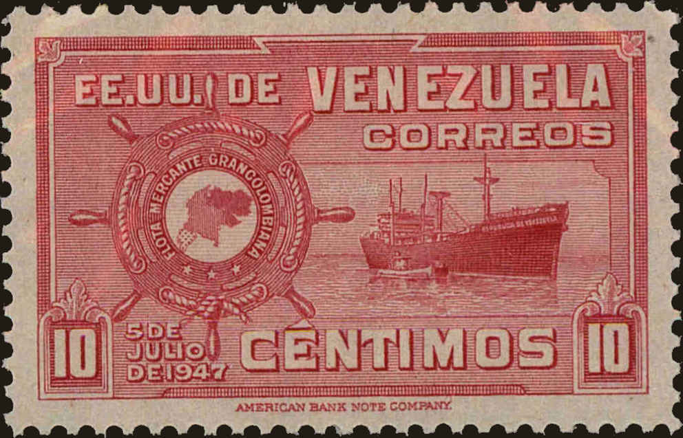 Front view of Venezuela 415 collectors stamp