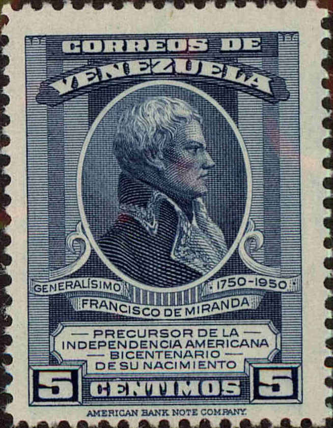 Front view of Venezuela 434 collectors stamp