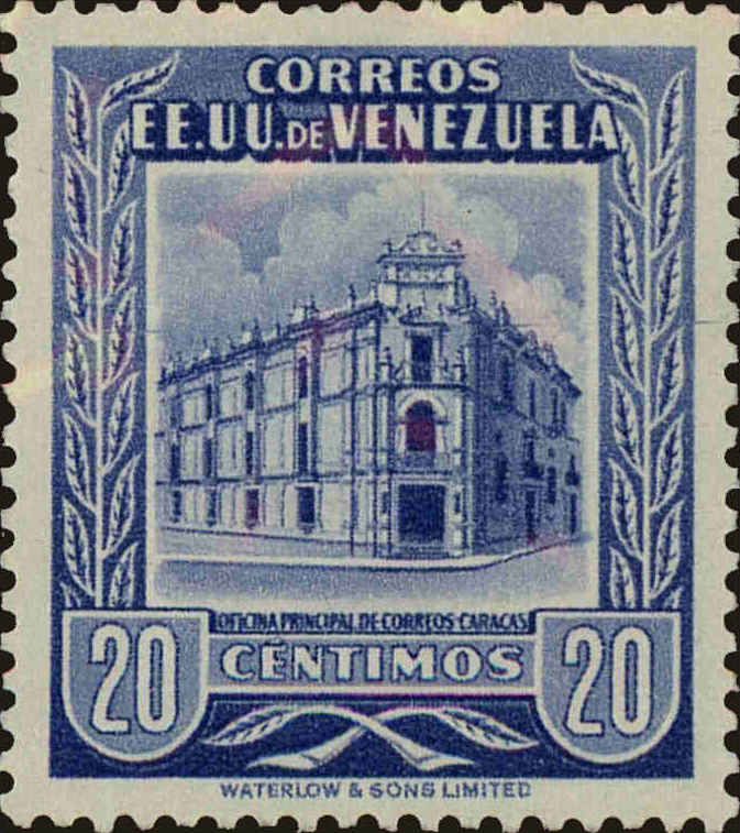Front view of Venezuela 654 collectors stamp