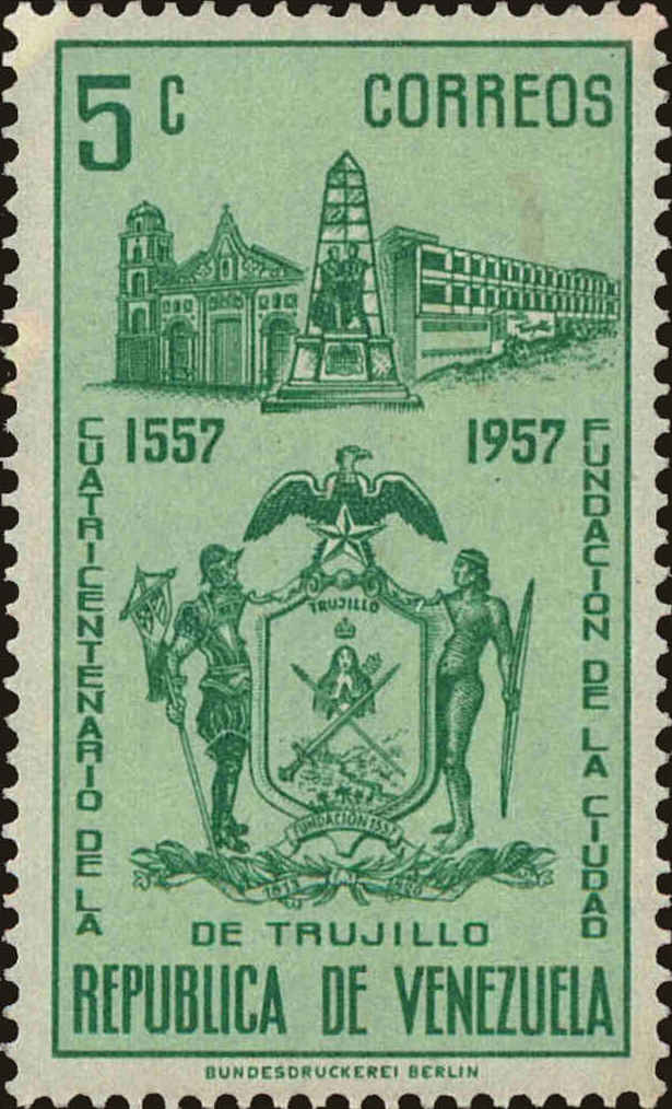 Front view of Venezuela 725 collectors stamp