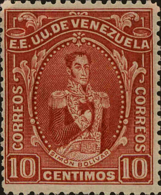 Front view of Venezuela 257 collectors stamp