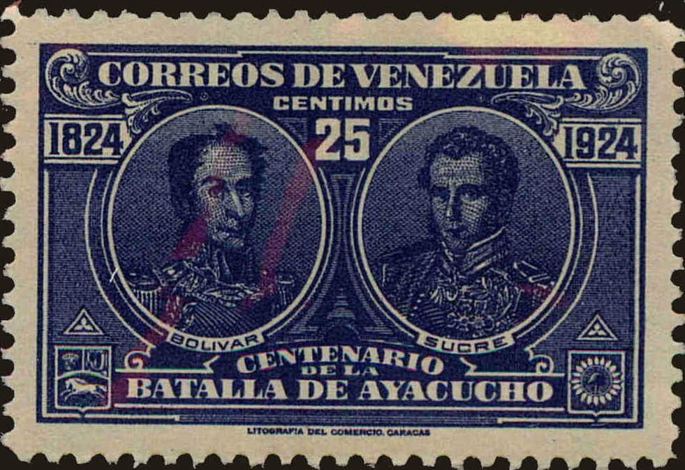 Front view of Venezuela 286 collectors stamp