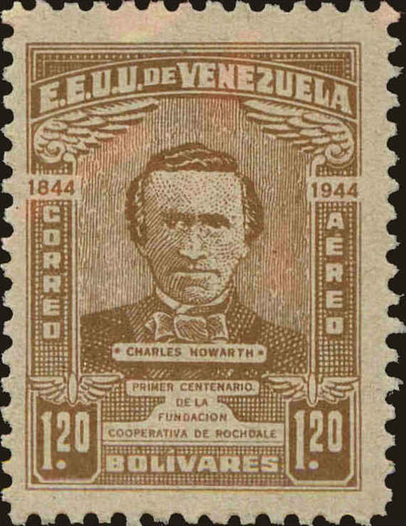 Front view of Venezuela C203 collectors stamp