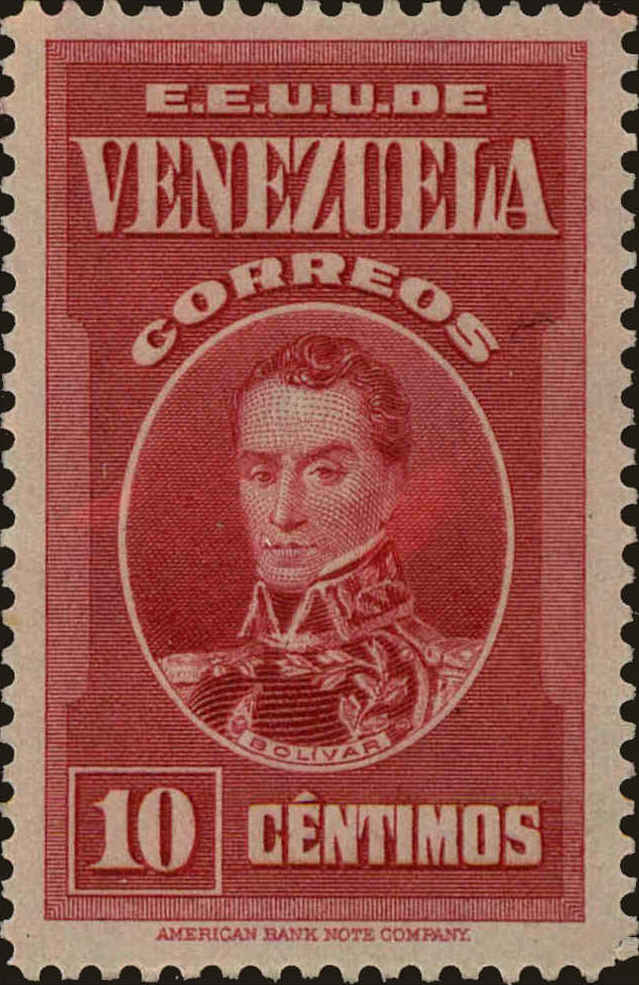Front view of Venezuela 328 collectors stamp