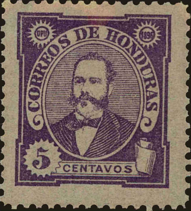 Front view of Honduras 97 collectors stamp