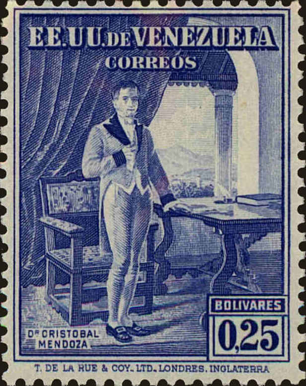 Front view of Venezuela 353 collectors stamp