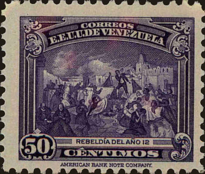 Front view of Venezuela 374 collectors stamp