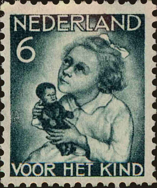 Front view of Netherlands B64 collectors stamp