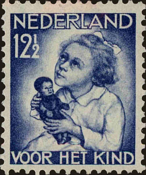 Front view of Netherlands B65 collectors stamp