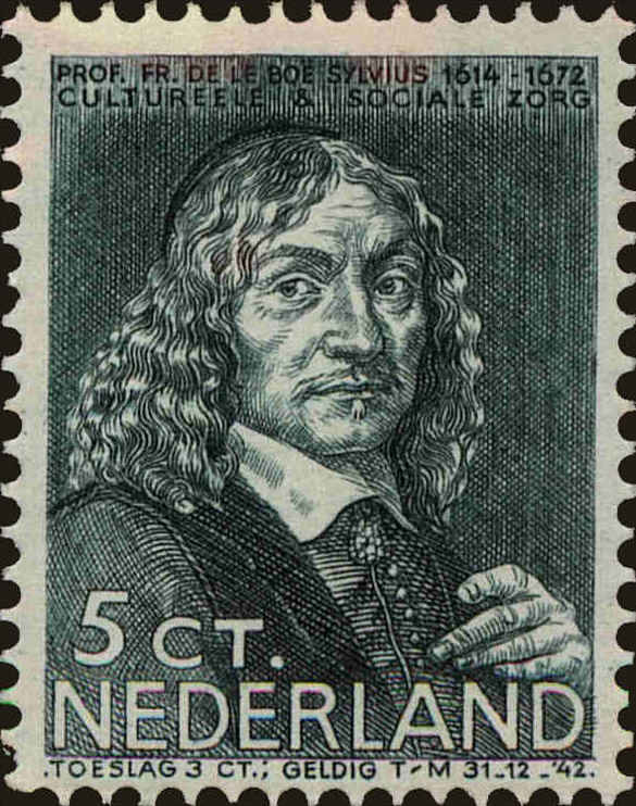 Front view of Netherlands B95 collectors stamp
