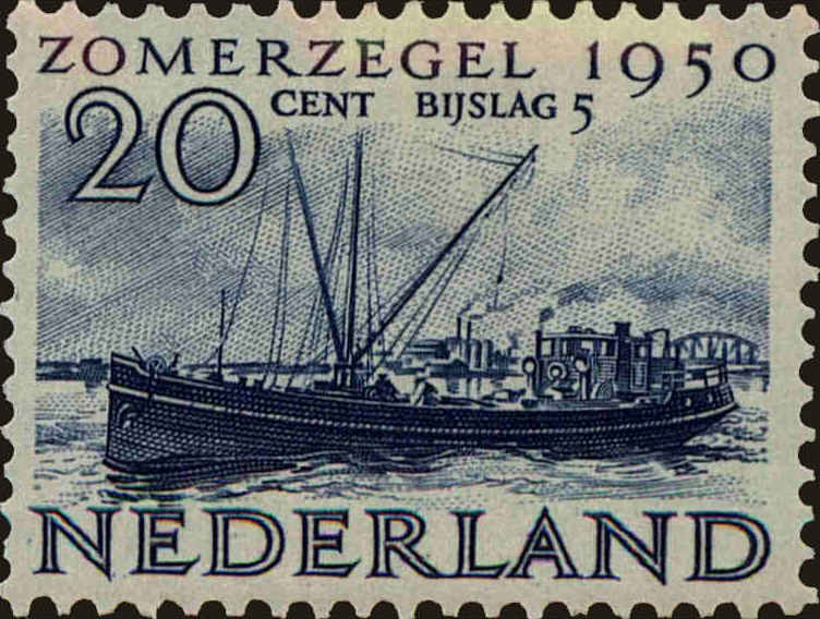 Front view of Netherlands B213 collectors stamp