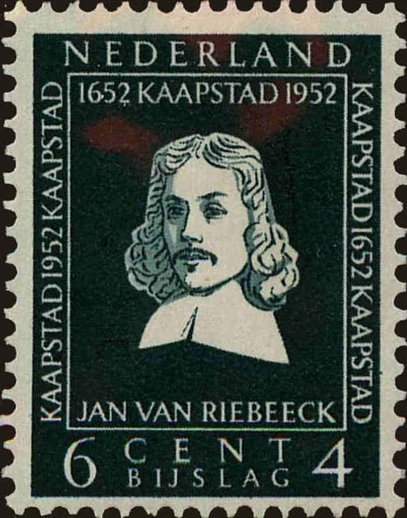 Front view of Netherlands B235 collectors stamp
