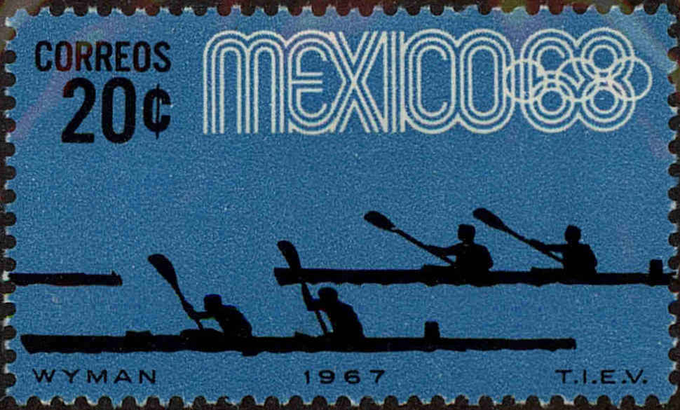Front view of Mexico 981 collectors stamp