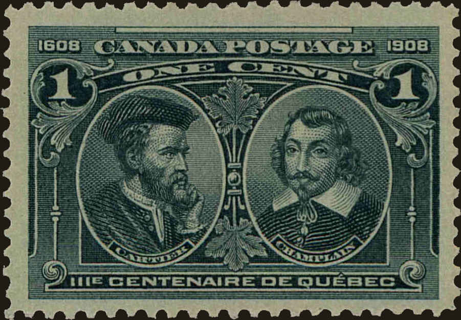 Front view of Canada 97 collectors stamp