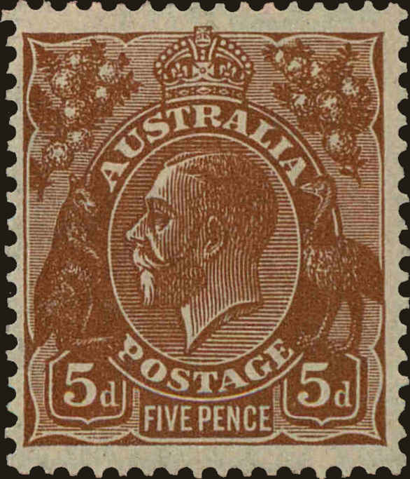 Front view of Australia 120 collectors stamp