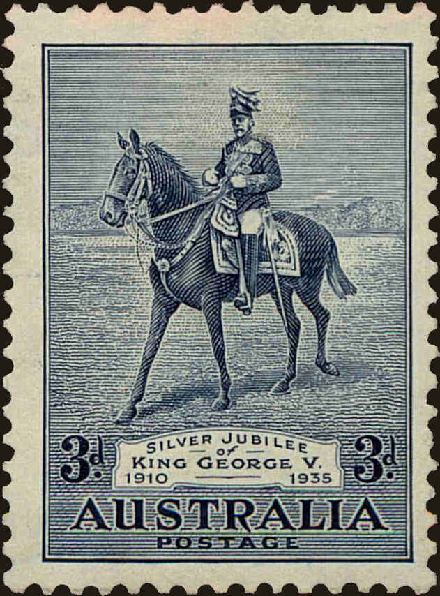 Front view of Australia 153 collectors stamp