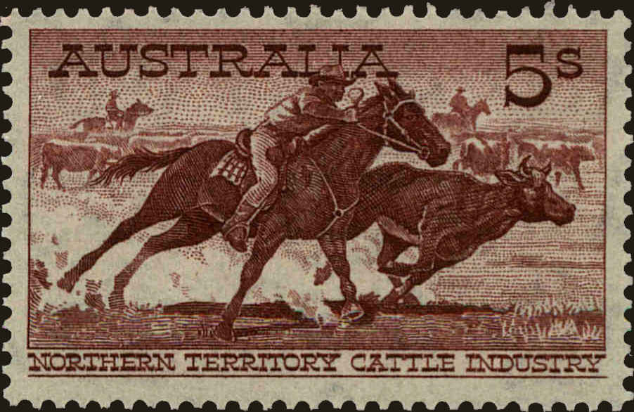 Front view of Australia 331 collectors stamp