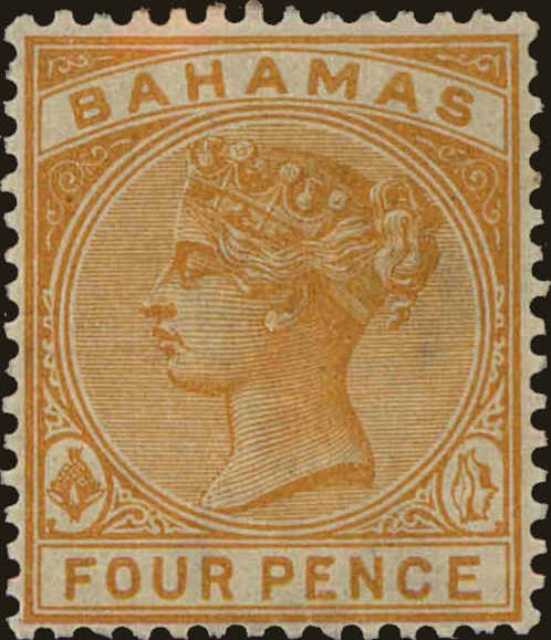 Front view of Bahamas 29 collectors stamp